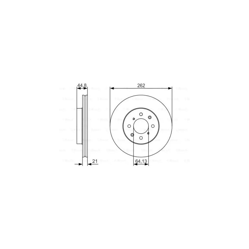 Stabdžių diskas  BOSCH 0 986 479 R80