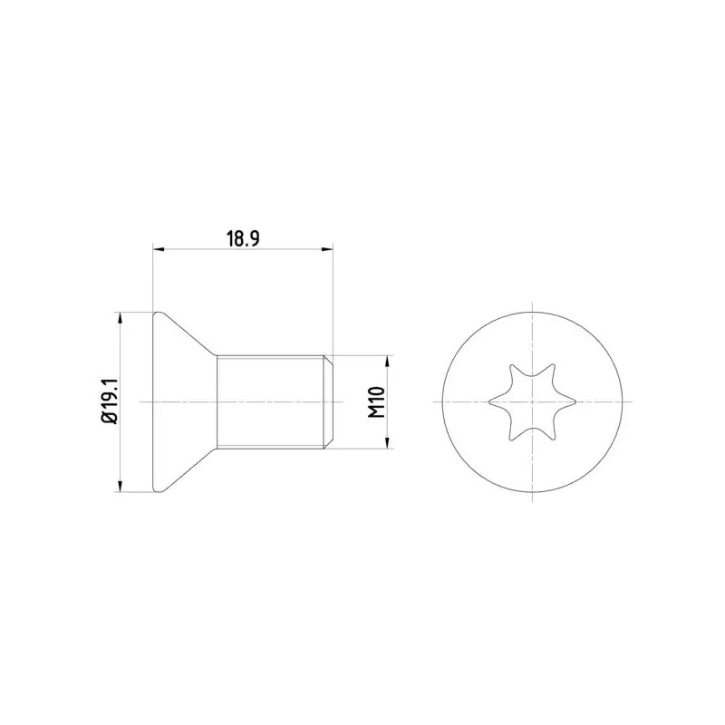 Stabdžių disko varžtas  TEXTAR TPM0010