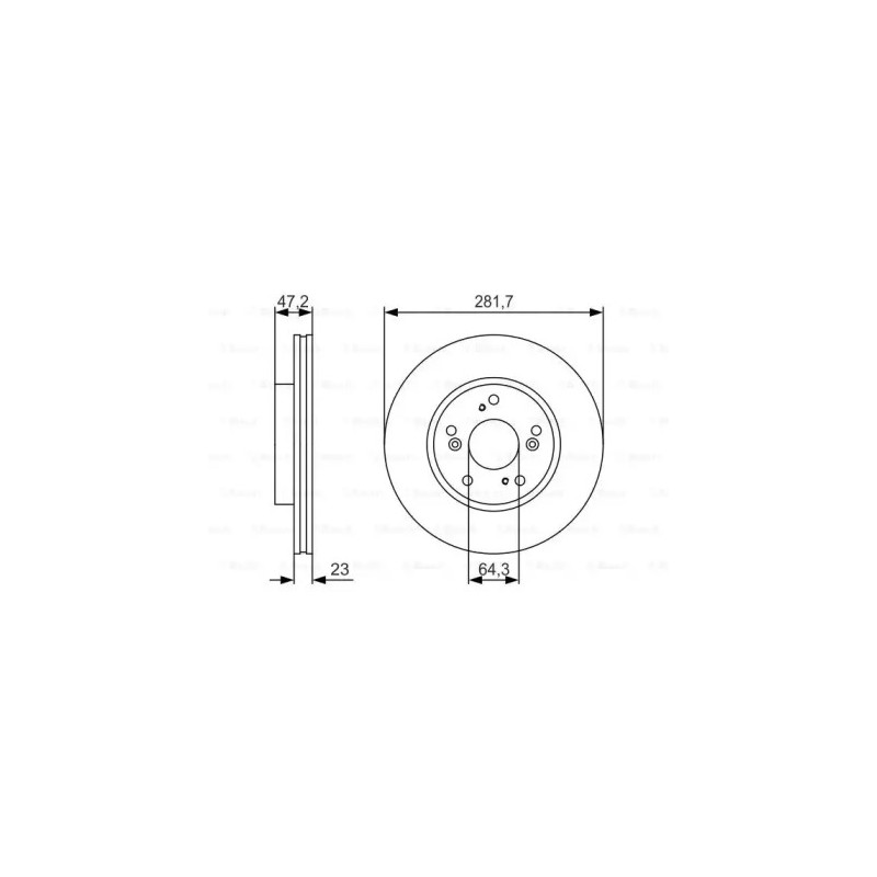 Stabdžių diskas  BOSCH 0 986 479 S47