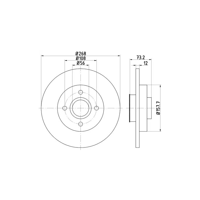 Stabdžių diskas  TEXTAR 92168703