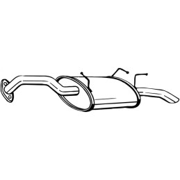 Galinis duslintuvas  BOSAL 145-105