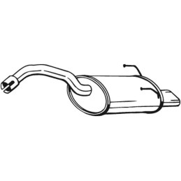 Galinis duslintuvas  BOSAL 148-183