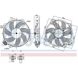 Radiatoriaus ventiliatorius  NISSENS 85989