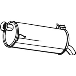 Galinis duslintuvas  BOSAL 165-037