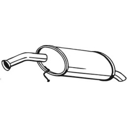 Galinis duslintuvas  BOSAL 169-217