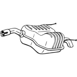 Galinis duslintuvas  BOSAL 185-007