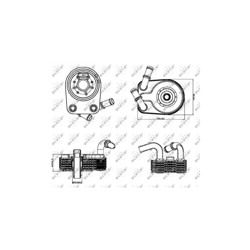 Variklio alyvos aušintuvas  NRF 31322
