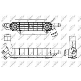 Variklio alyvos aušintuvas  NRF 31316