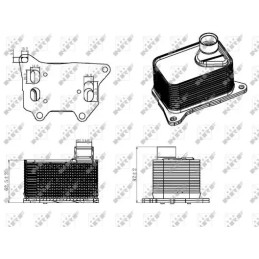 Variklio alyvos aušintuvas  NRF 31330