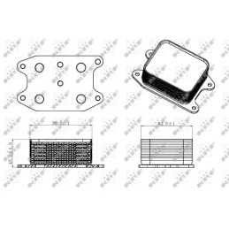 Variklio alyvos aušintuvas  NRF 31329