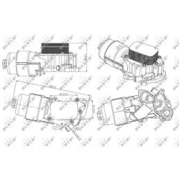 Variklio alyvos aušintuvas  NRF 31328