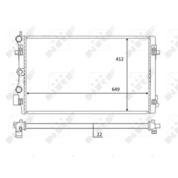 Variklio aušinimo radiatorius  NRF 59056