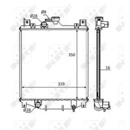Variklio aušinimo radiatorius  NRF 59083