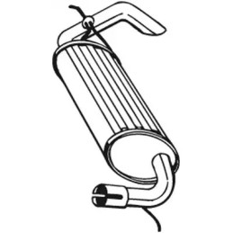 Galinis duslintuvas  BOSAL 211-393