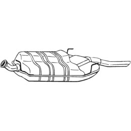 Galinis duslintuvas  BOSAL 215-831