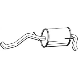 Galinis duslintuvas  BOSAL 227-473