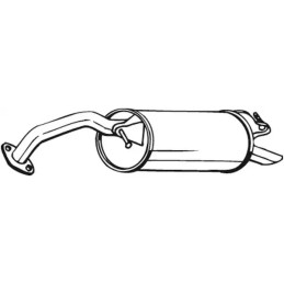 Galinis duslintuvas  BOSAL 228-041