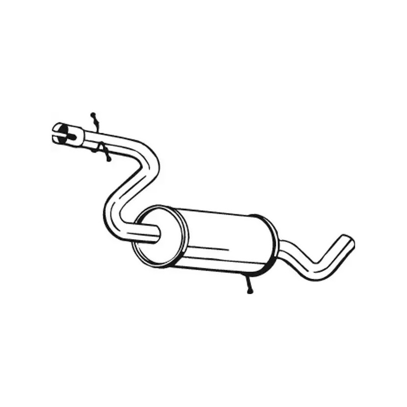 Vidurinis duslintuvas  BOSAL 227-045