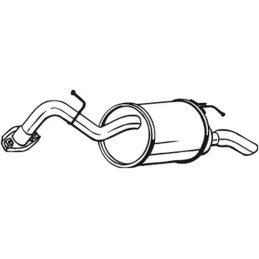 Galinis duslintuvas  BOSAL 228-063