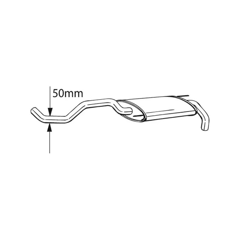 Galinis duslintuvas  BOSAL 233-399