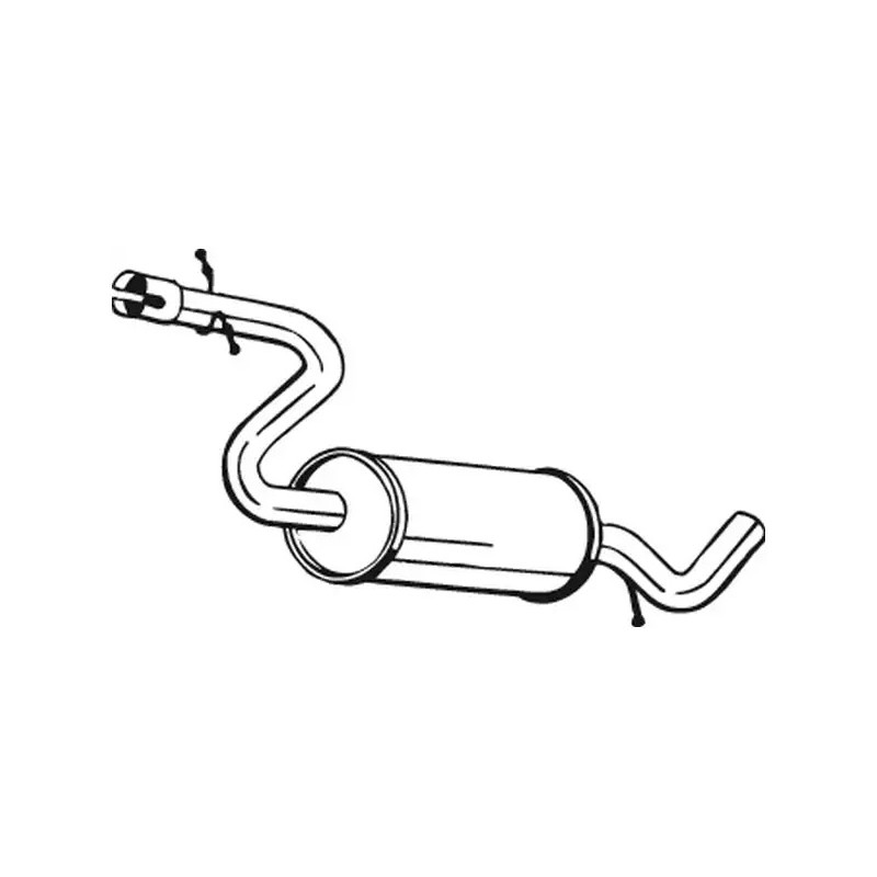 Vidurinis duslintuvas  BOSAL 233-609