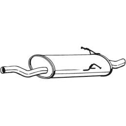 Galinis duslintuvas  BOSAL 247-115