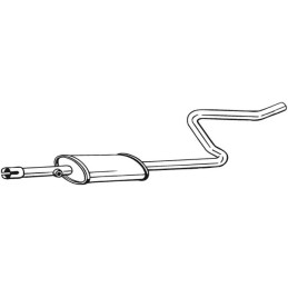 Vidurinis duslintuvas  BOSAL 281-283