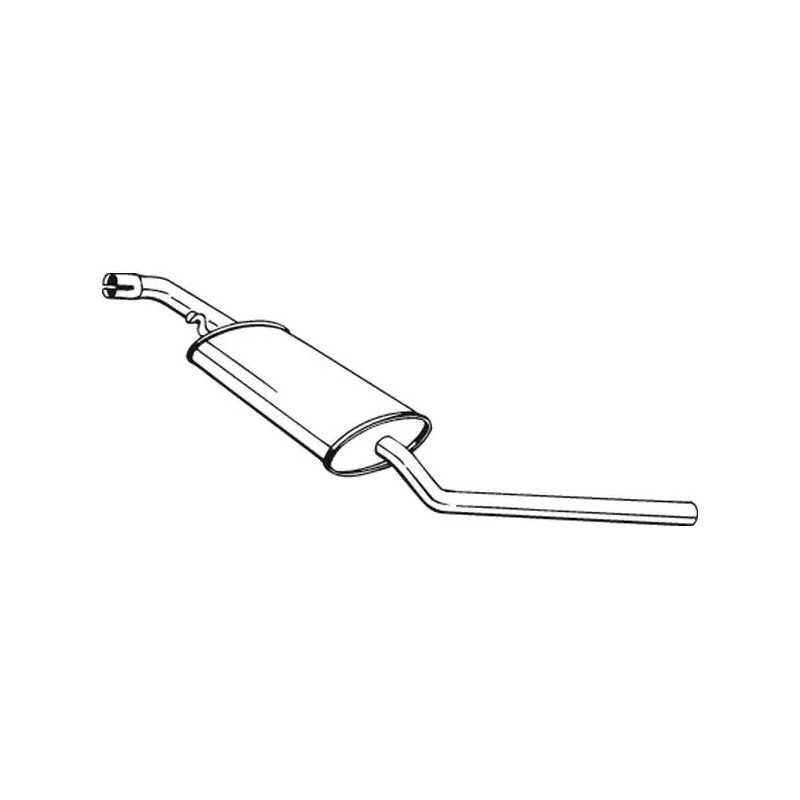 Vidurinis duslintuvas  BOSAL 281-465