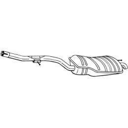 Galinis duslintuvas  BOSAL 283-497