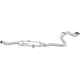 Vidurinis duslintuvas  BOSAL 291-029