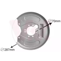 Stabdžių disko apsauga  VAN WEZEL 3225374