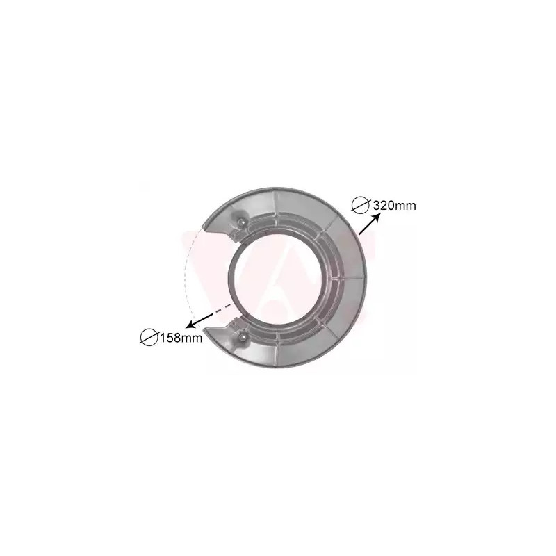 Stabdžių disko apsauga  VAN WEZEL 4730373