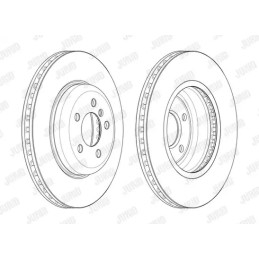 Stabdžių diskas  JURID 562679JC-1