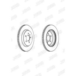 Stabdžių diskas  JURID 562975JC