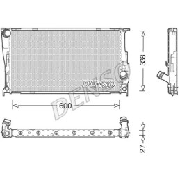 Variklio aušinimo radiatorius  DENSO DRM05003