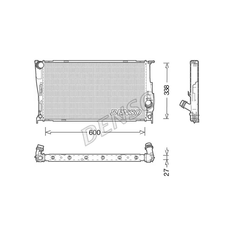 Variklio aušinimo radiatorius  DENSO DRM05003