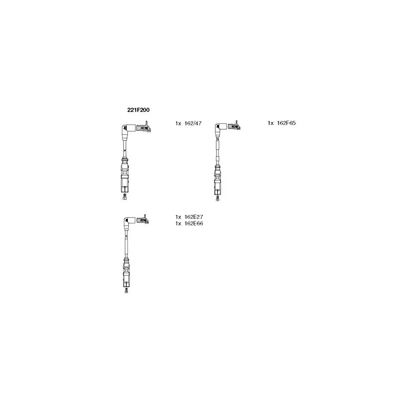 Uždegimo laidų komplektas  BREMI 221F200