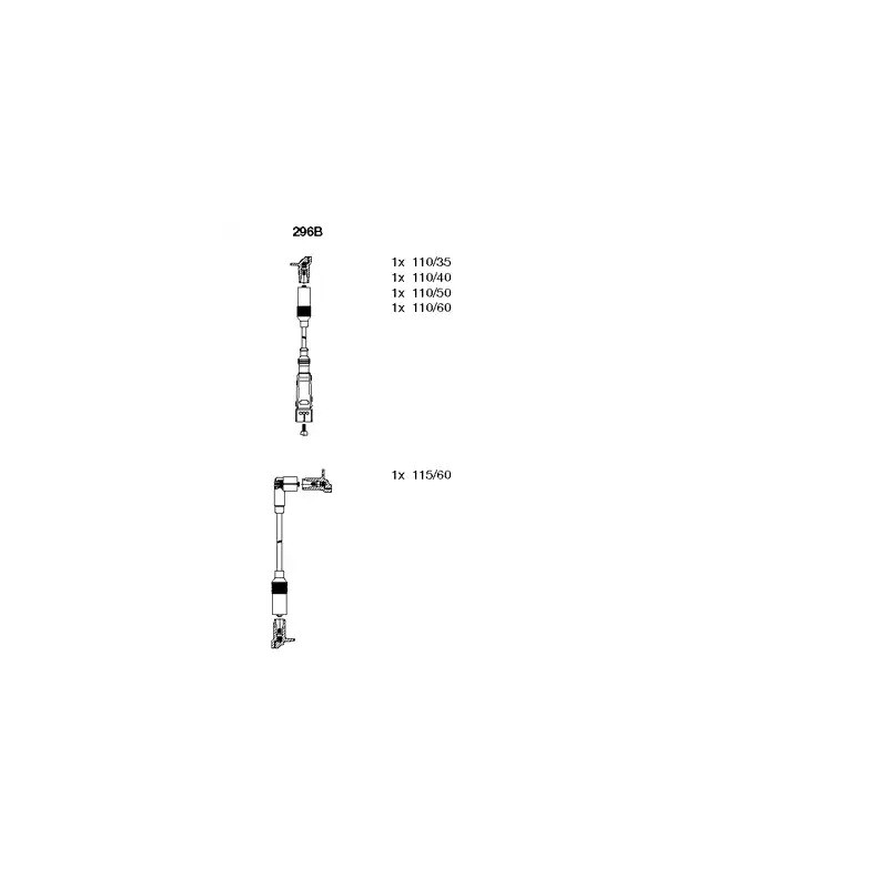 Uždegimo laidų komplektas  BREMI 296B