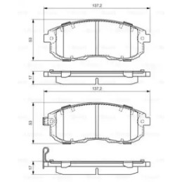 Diskinių stabdžių trinkelių rinkinys  BOSCH 0 986 494 337