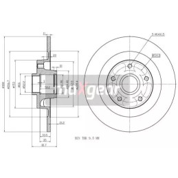 Stabdžių diskas  MAXGEAR 19-1976