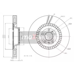 Stabdžių diskas  MAXGEAR 19-2020