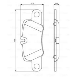 Diskinių stabdžių trinkelių rinkinys  BOSCH 0 986 494 431