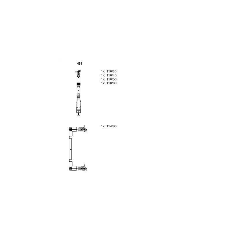 Uždegimo laidų komplektas  BREMI 481