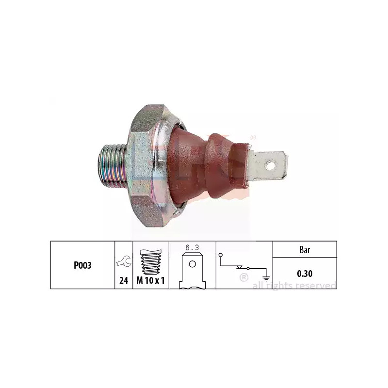 Alyvos slėgio jungiklis  EPS 1.800.010