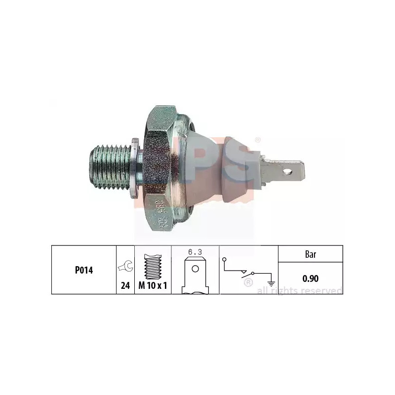 Alyvos slėgio jungiklis  EPS 1.800.095