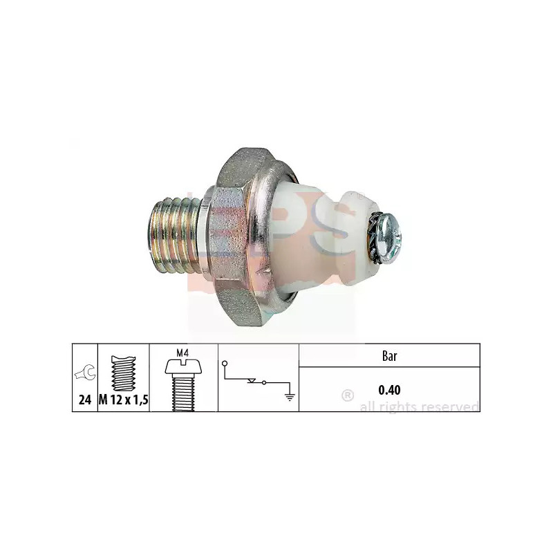 Alyvos slėgio jungiklis  EPS 1.800.098
