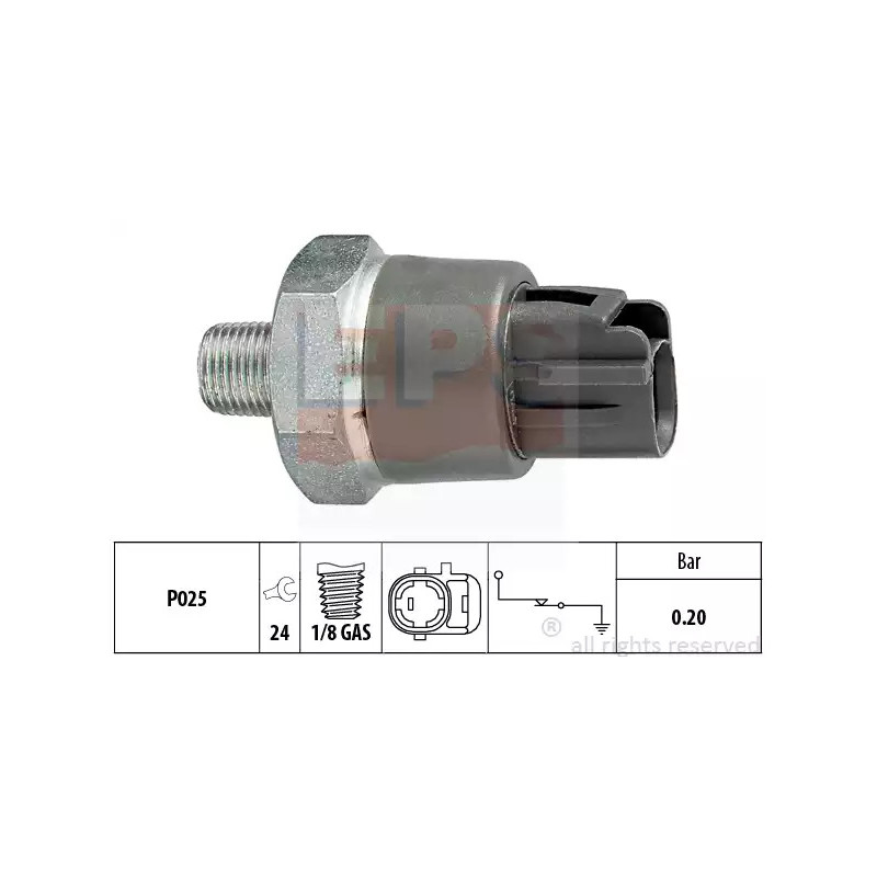 Alyvos slėgio jungiklis  EPS 1.800.114