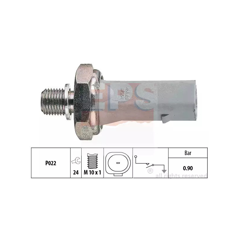 Alyvos slėgio jungiklis  EPS 1.800.134