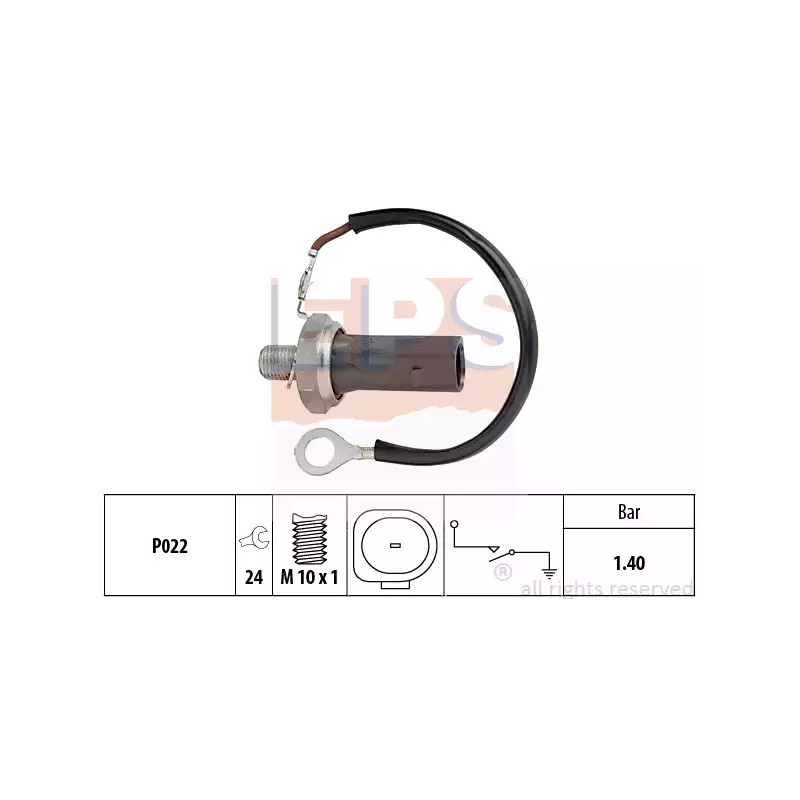 Alyvos slėgio jungiklis  EPS 1.800.159