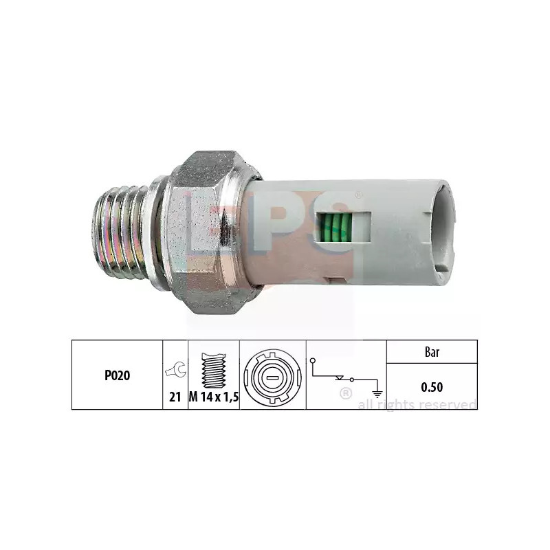 Alyvos slėgio jungiklis  EPS 1.800.151
